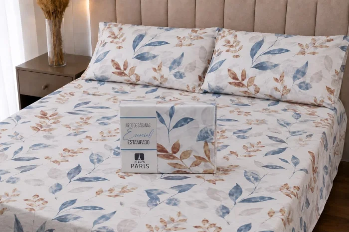Sabanas Estampadas Blanco Paris de 2 1/2