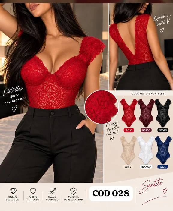 Body Encaje  Cod 028