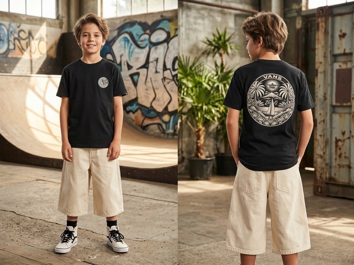 Remera Nene Algodón Peinado Doble Estampa - Imagen 3