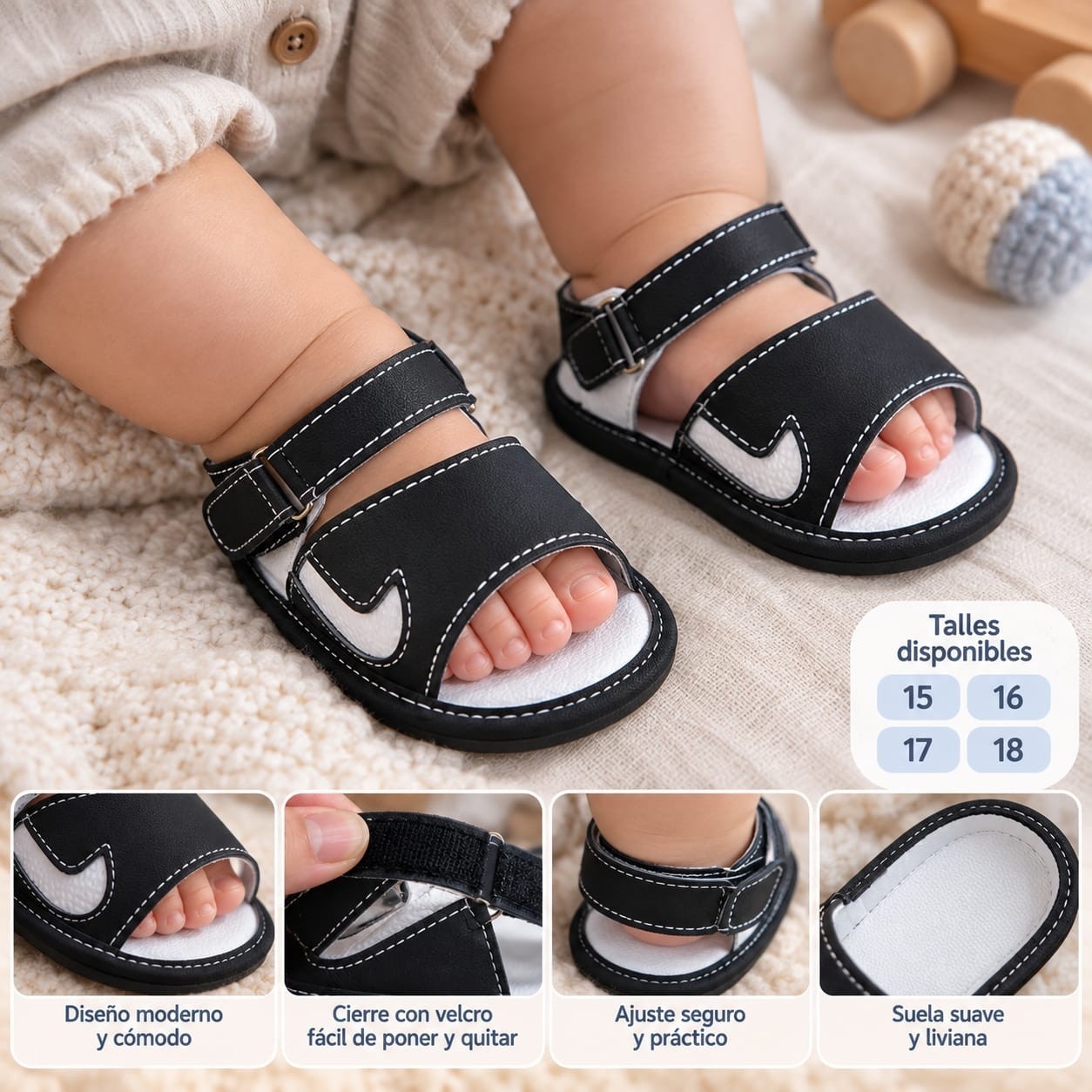 Sandalia C/ Velcro - Imagen 2