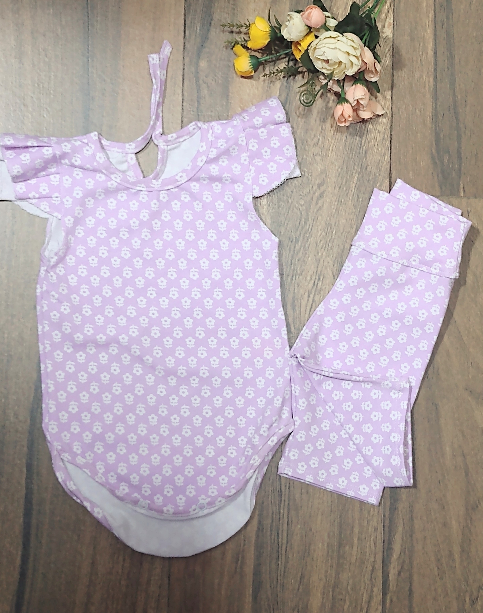 Conjunto Renata ,body + Biker en Algodón Talle 1 al 5 - Imagen 3