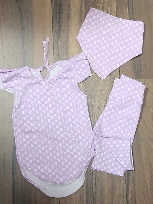 Conjunto para Beba de 3 Piezas Bodis+ Biker y Babero