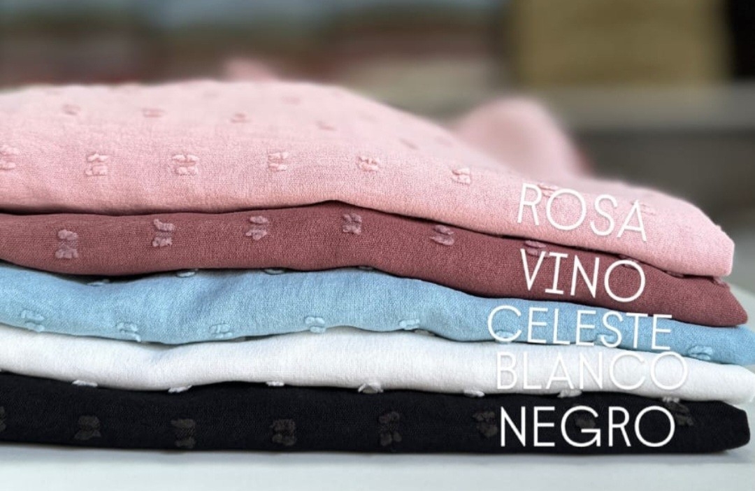 Blusa de Plumeti Algodon del 3 al 8por Pedido y Curva - Imagen 3