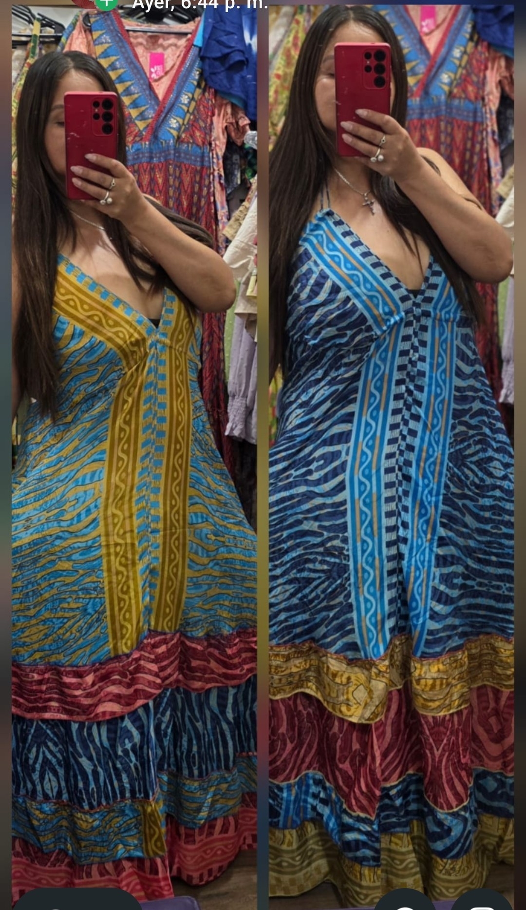Vestido de Seda Importada - Imagen 2