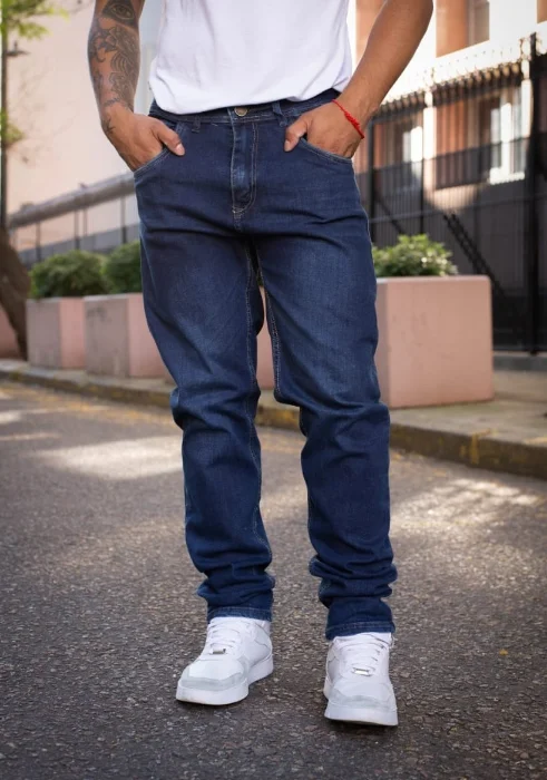 Pantalón Jeans Corte Clasico Elastizado