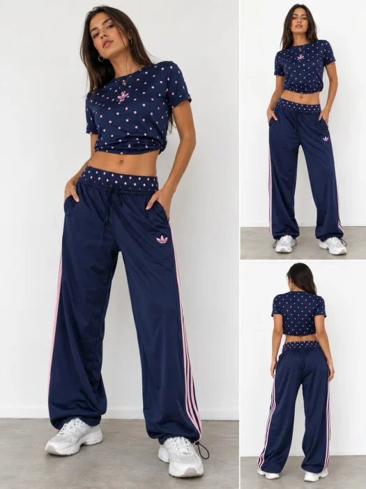 Conjunto Lunares Azul Adi