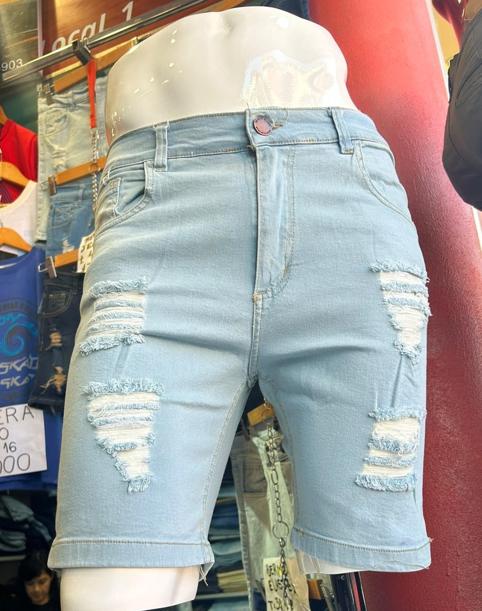 Bermudas Jeans Elastizadas - Imagen 9
