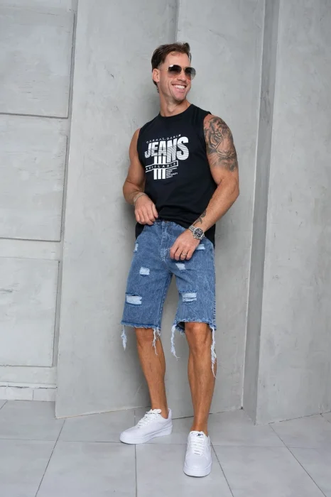 Bermudas Jeans Mom C/roturas