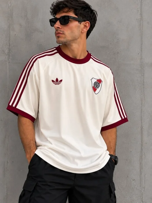 Remera Over Algodón River y Boca
