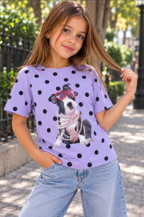 Baby Tee con Lunares