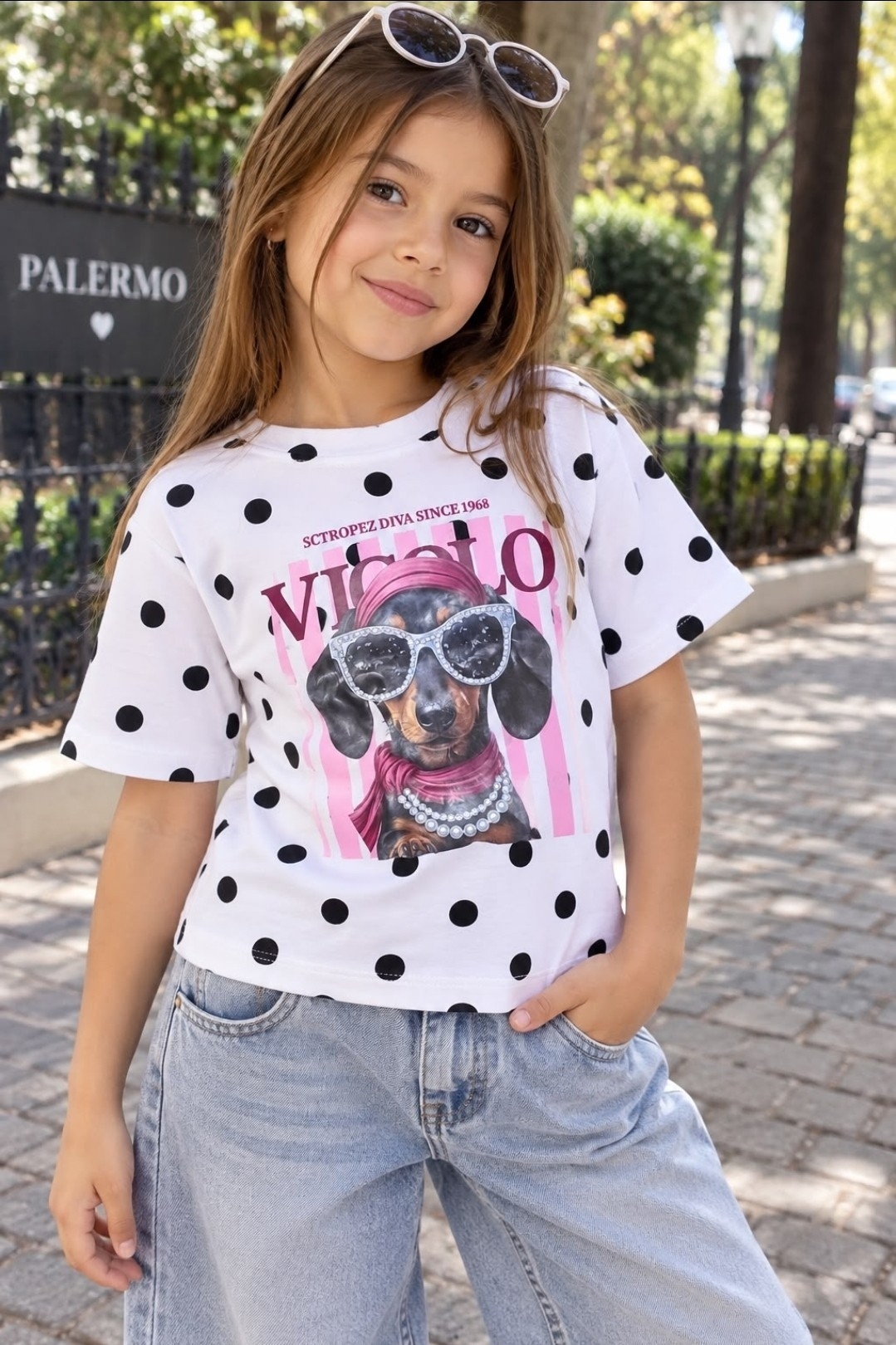 Baby Tee con Lunares - Imagen 2
