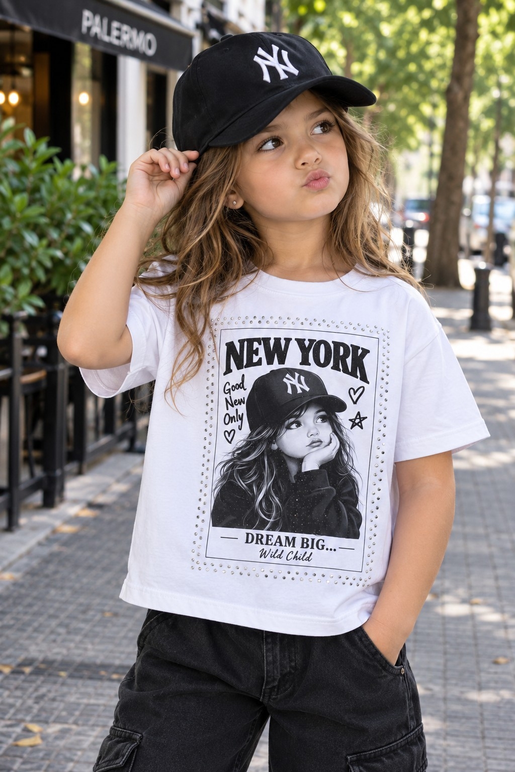 Remera Bonjour con Strass - Imagen 2