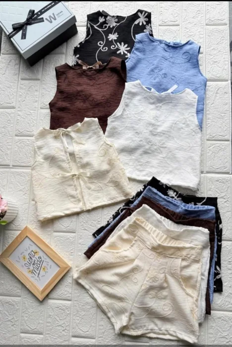 Conjunto Lino con Lazo.