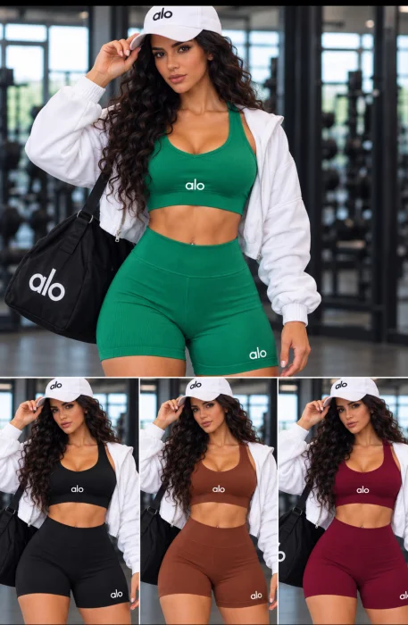 Conjunto Yoga de Short mas Top sin Frunce
