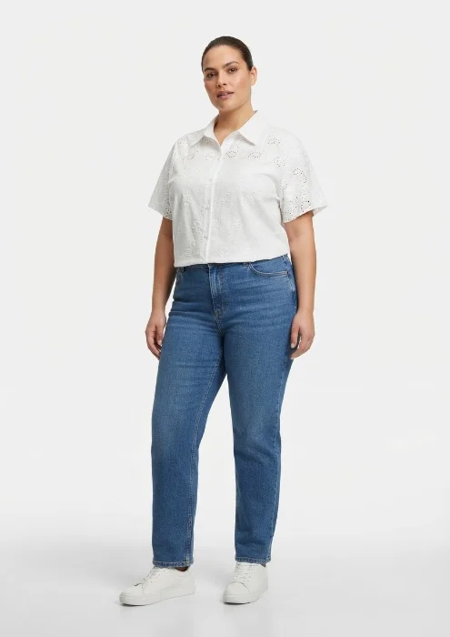 Camisa de Broderie Talle Especial