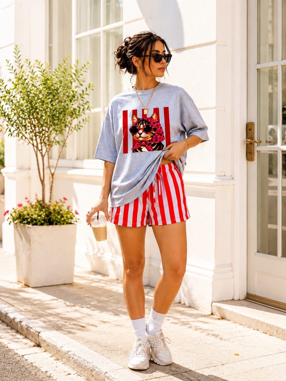 Conjunto Rayado Reme Algodon y Short Tendencia - Imagen 3