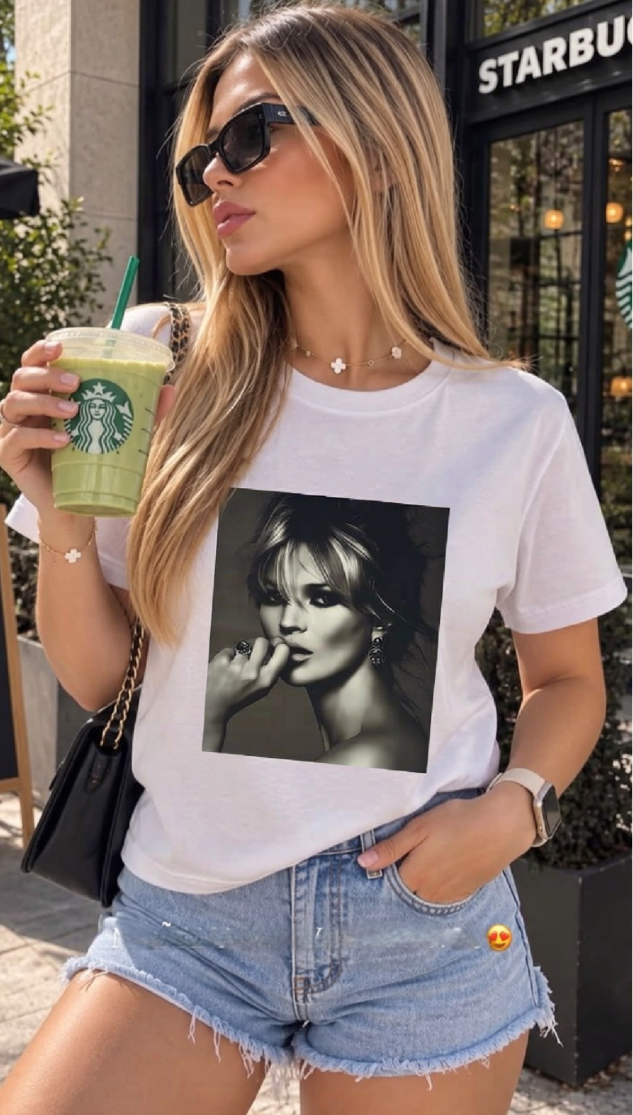 Remera Chica Kate Moss Algodón - Imagen 4