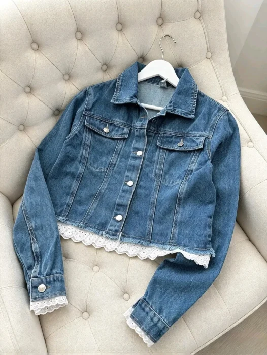 Campera de Jeans con Brodery