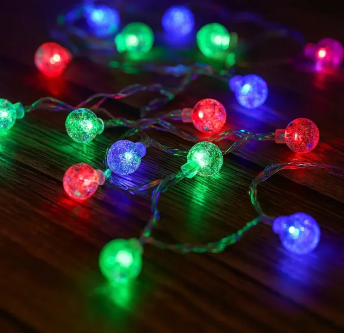 Luz Bolita Solar 2 Cm Multicolor