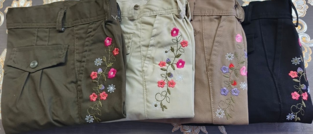 Pantalon Bombacha de Dama Bordada Elastizada - Imagen 3