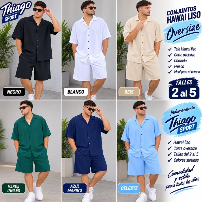 Conjuntos Hawai Oversize