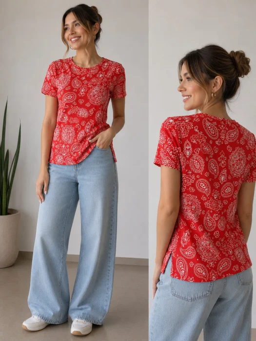 Reme Estampada de Morley con Algodón