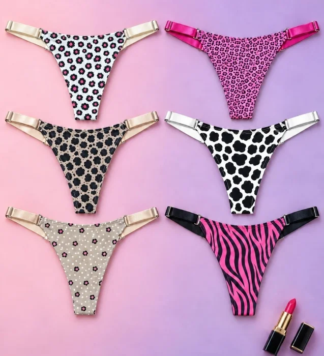 Less en V
microfibra Animal Print Mix