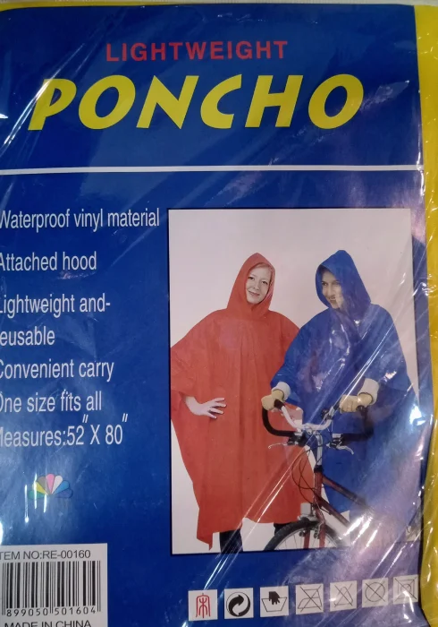 Poncho para Lluvia Semi Descartable