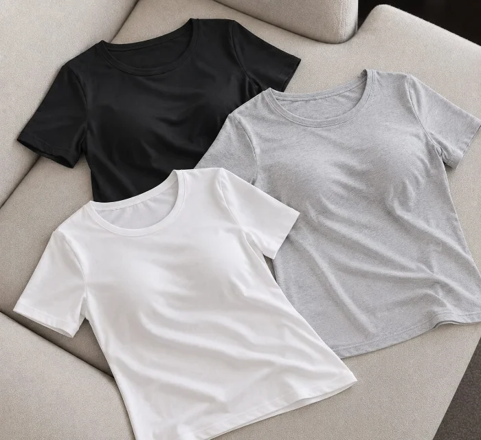 364-remera Basica (con Taza) Tl -algodon C/ Lycra