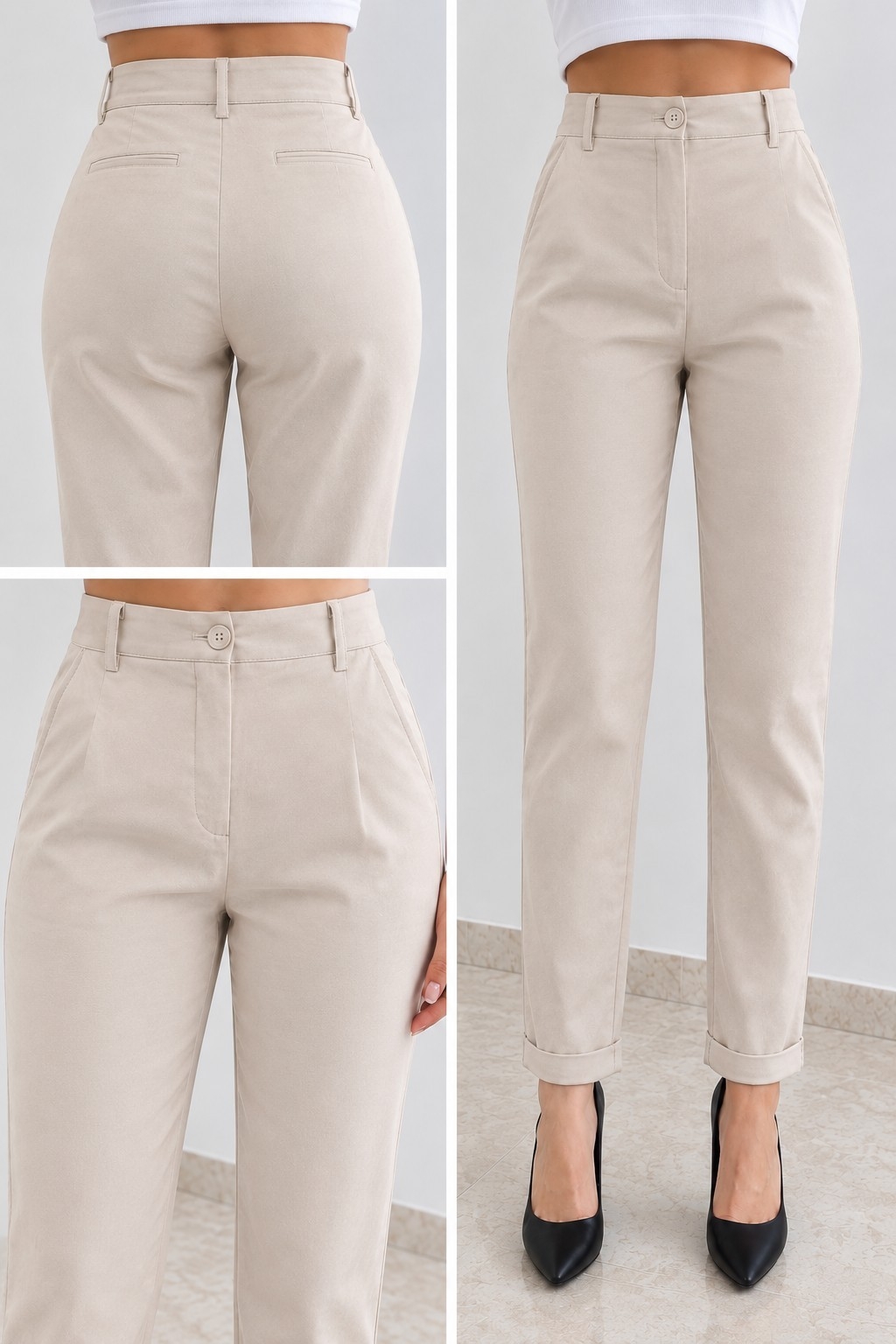 Pantalón Sastrero Chupin con Bolsillos Chino - Imagen 2