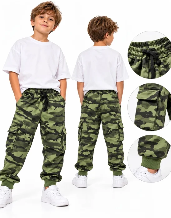 Babuchas Cargo Camuflaldo  Niño