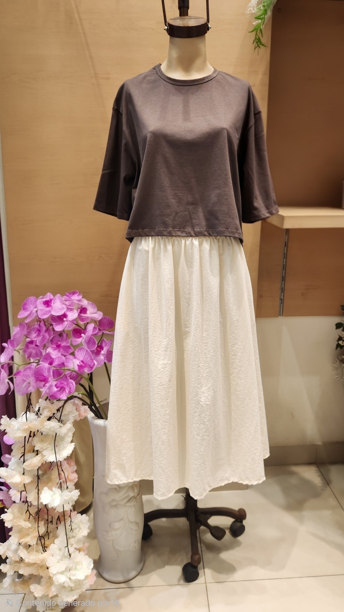Falda Midi con Bolsillos - Imagen 2