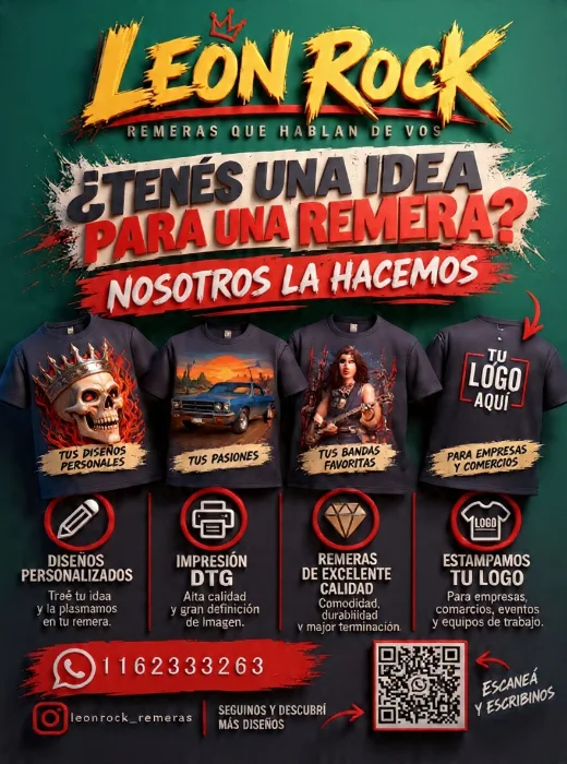León Rock Remeras