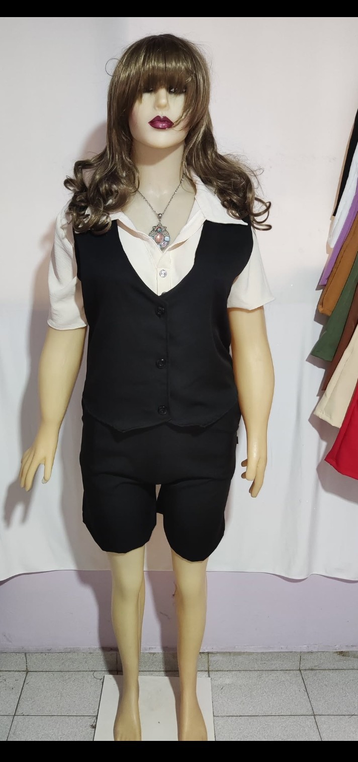 Conjunto de Chaleco y Short Sastrero - Imagen 3
