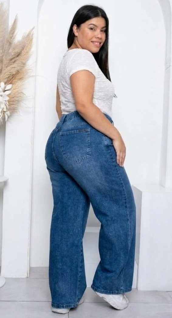 Wide Leg Rigido Stom Loc con Recorte - Imagen 2