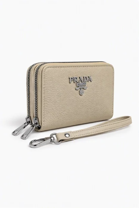 Billetera Prada 2 Cierres