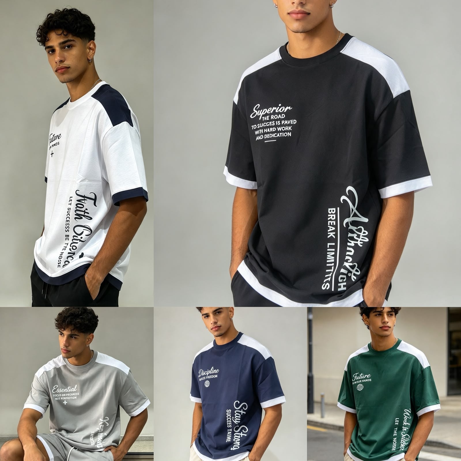 Remera Over Combinado 20.1 - Imagen 3