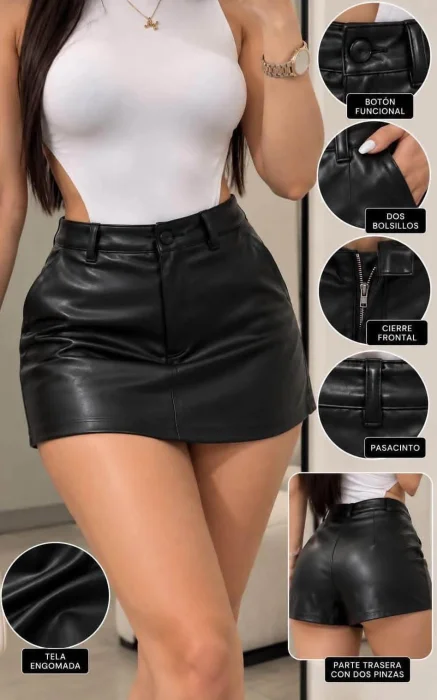 Short Pollera Engomado