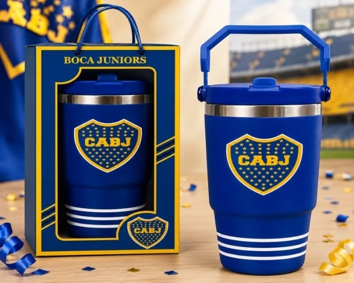 Vasos Termicos Acero Termico  Boca y River 750 Ml