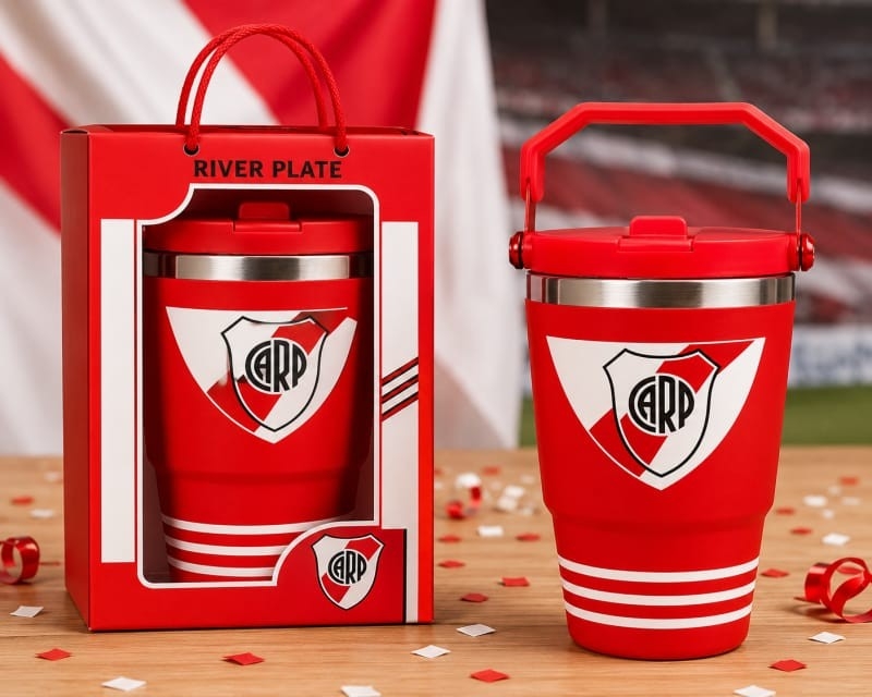 Vasos Termicos Acero Termico  Boca y River 750 Ml - Imagen 2