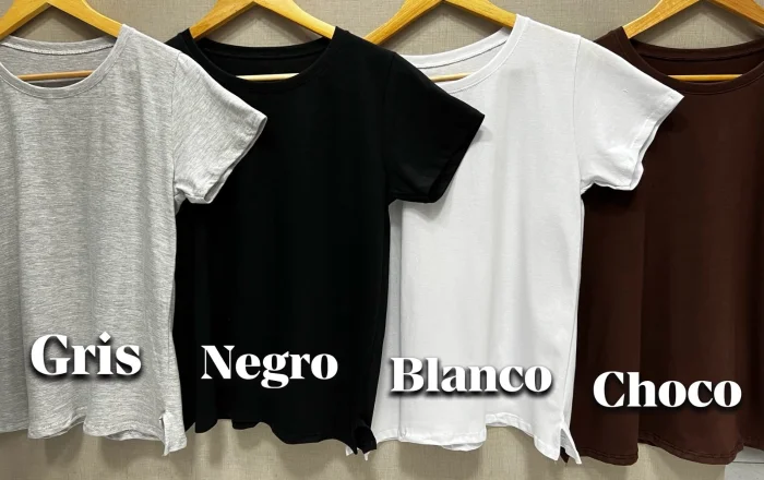 Remera de Algodón Lisas