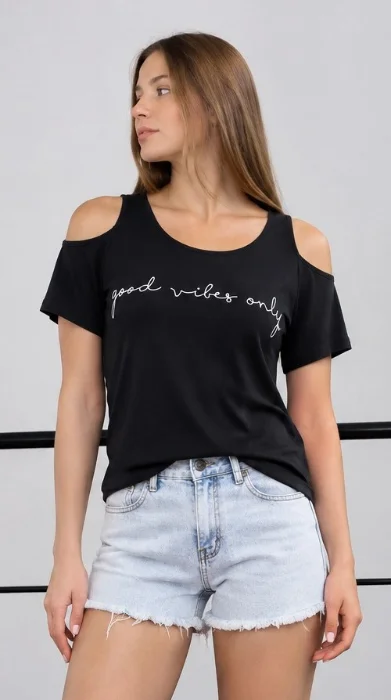 Remera Hombro Descubierto Dama X 3