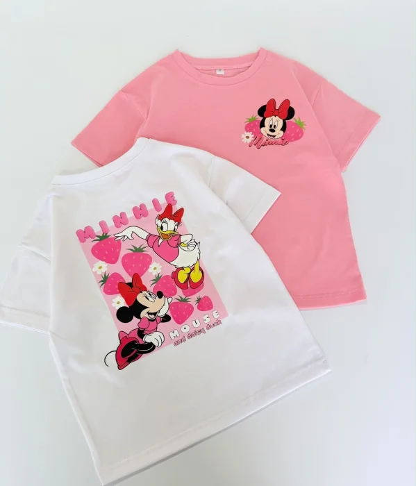 Remera Minnie Fresa (doble Estampado)