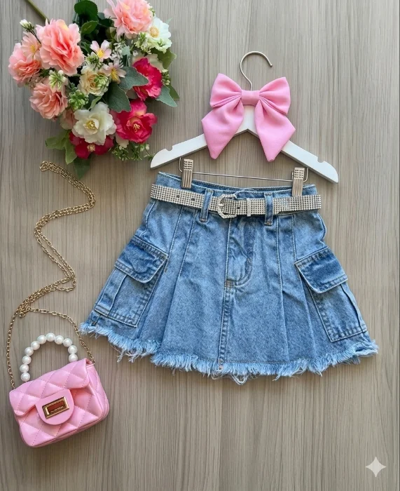 Pollera Cargo de Jeans