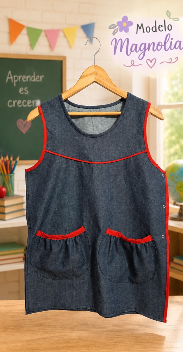 Delantal Maestra en Jeans - Imagen 2