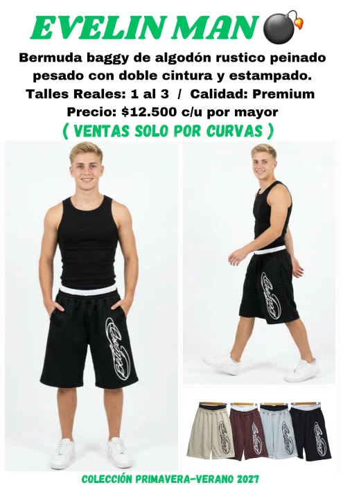 Bermuda Baggy con Doble Cintura Believe
