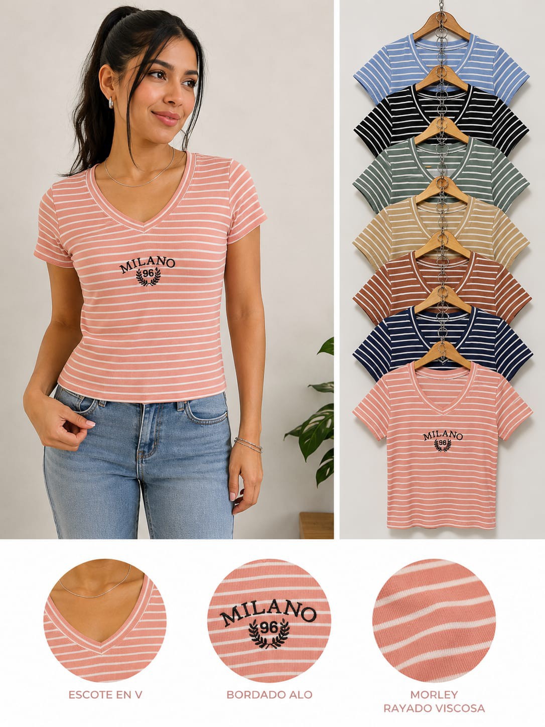 Remeras Morley Cuello V - Imagen 2
