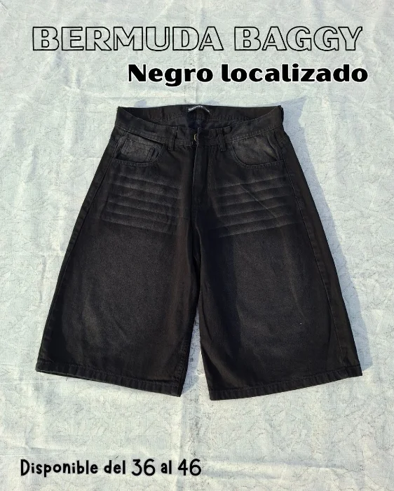 Bermuda Baggy Negro