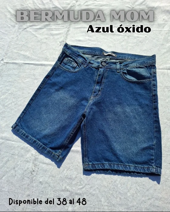 Bermuda Mom Azul Oxido
