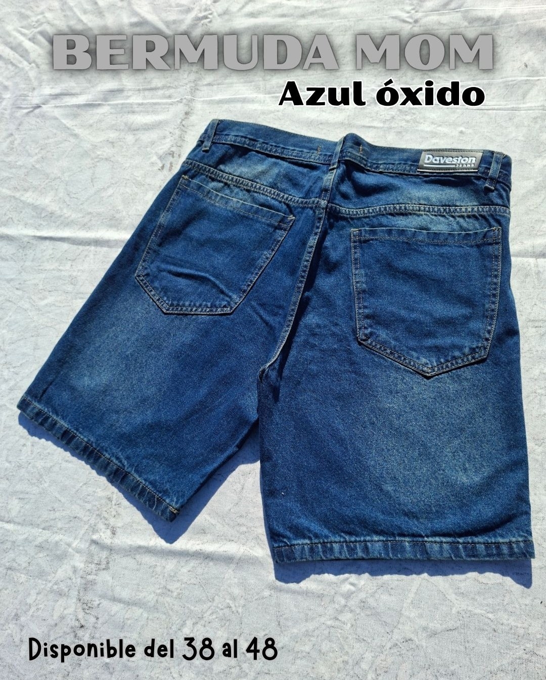 Bermuda Mom Azul Oxido - Imagen 2
